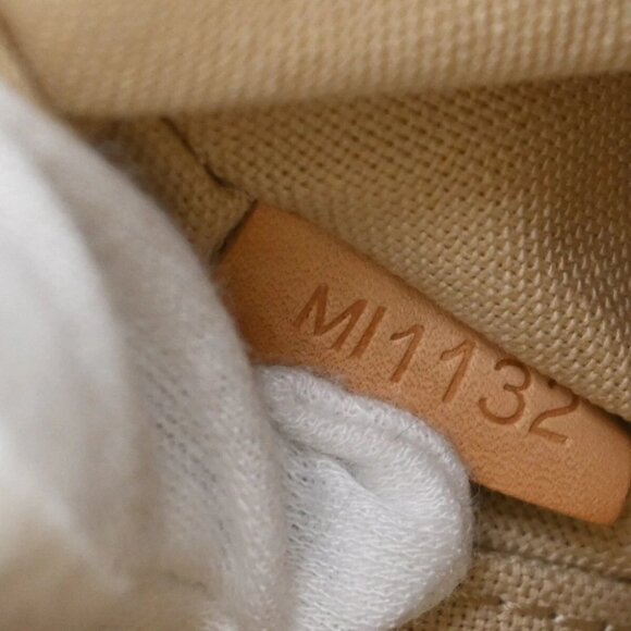 LOUIS VUITTON Siracusa PM Shoulder Bag Damier Azur Leather White - Picture 10 of 14